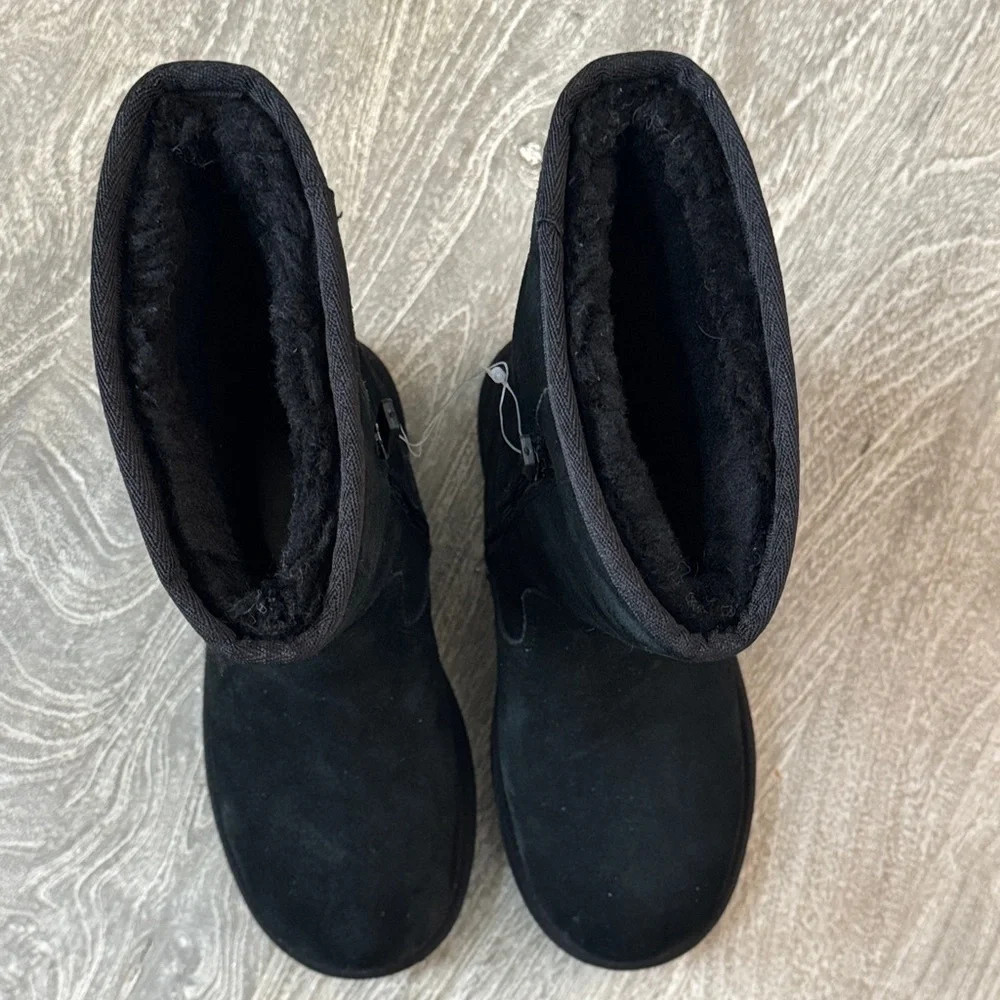 Like New UGG Black Winter Boots with Side Zip